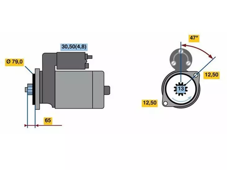 STARTTI BOSCH AUDI - Yleisosat ja tarvikkeet - 78591 - 1