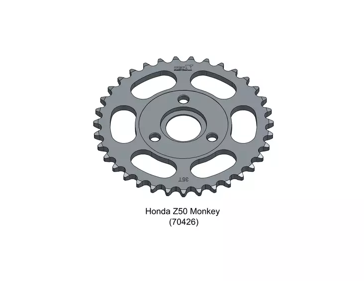 Tec-X Takaratas, 35 hammasta (420), Honda Z50 Monkey - Moottoripyörän Ketjut & rattaat - 101711 - 1