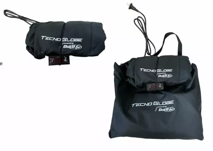 TG TYRE WARMER SET TECNO GLOBE BLACK with Display - Moottoripyörän Renkaiden lämmittimet - 79101 - 1