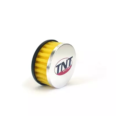 TNT Ilmasuodatin, R-Box, Keltainen, Kiinitys Ø 28/35mm, (Ø 85mm p. 39mm) - Mopon & Skootterin Ilmansuodattimet - 98961 - 1