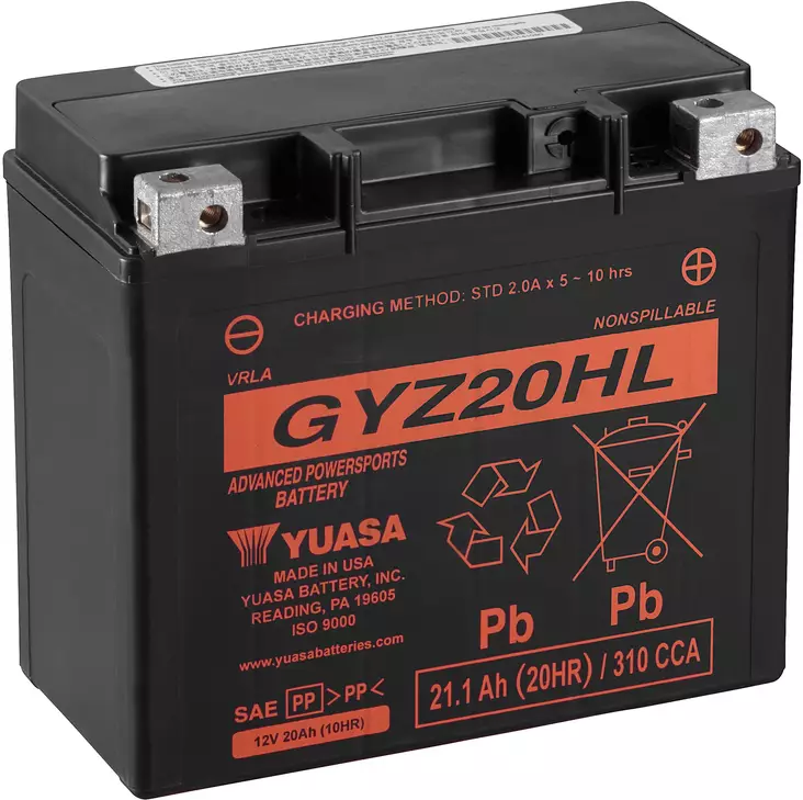 Yuasa akku, GYZ20HL (wc) - Yleisosat - Akut - 108171 - 1