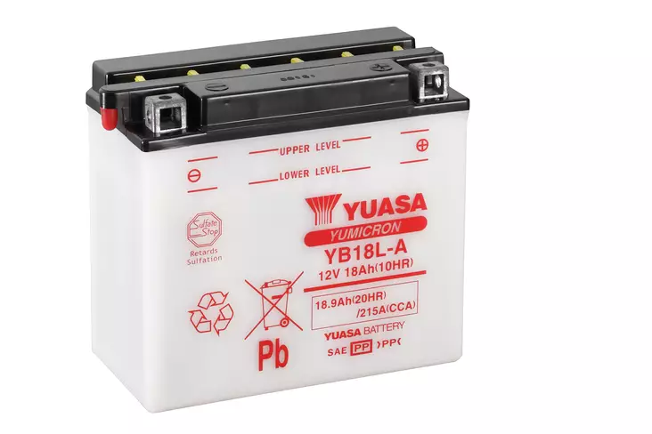 Yuasa akku, YB18L-A (cp) Happopatruuna mukana (2) - Yleisosat - Akut - 107961 - 1