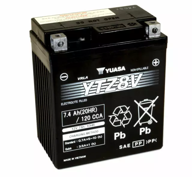 Yuasa akku, YTZ8V (wc) factory activated (10) - Yleisosat - Akut - 107201 - 1