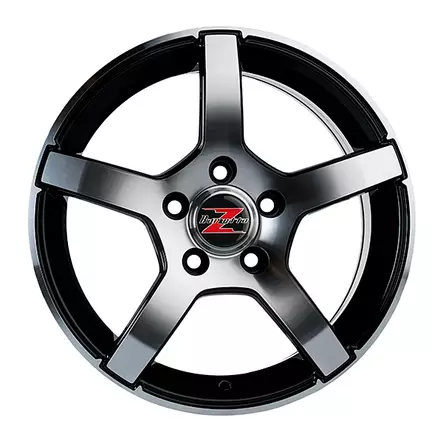 Barzetta Inverno Black Polished 6x15 Jako: 5x114.3 ET: 45 vanne - Auton Vanteet - 2621 - 2