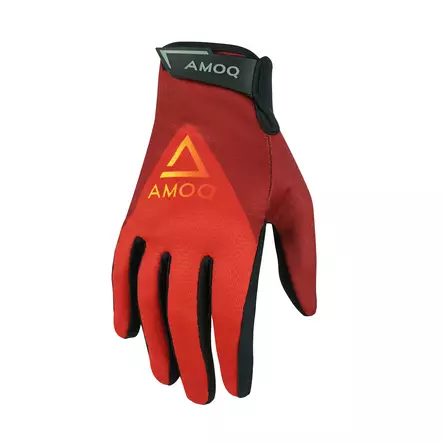 AMOQ Ascent V2 Ajohanskat Tummanpunainen-Punainen M/9 - ATV Hanskat - 87401 - 1