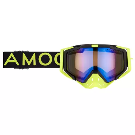 AMOQ Aster Ajolasit Musta-HiVis sininen peili - ATV Ajolasit - 72361 - 1