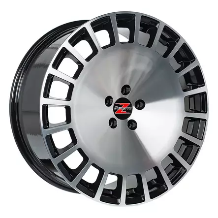 Barzetta Glorioso Black Polished 8.5x20 Jako: 5x108 ET: 40 vanne - 20-tuumaiset - 2831 - 2