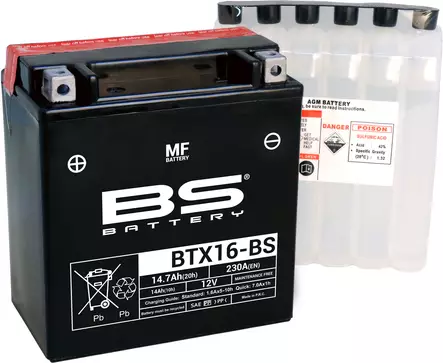 BS Battery BTX16-BS MF (cp) Maintenance Free - Yleisosat - Akut - 108791 - 1
