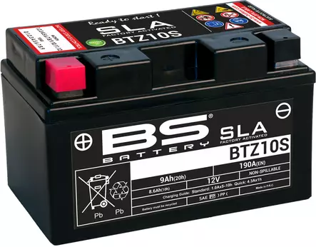 BS Battery BTZ10S (FA) SLA - Sealed & Activated - Yleisosat - Akut - 107011 - 1