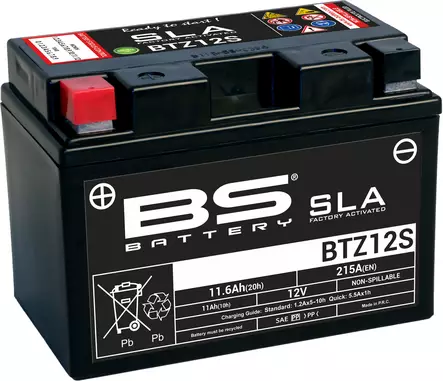 BS Battery BTZ12S (FA) SLA - Sealed & Activated - Yleisosat - Akut - 108111 - 1