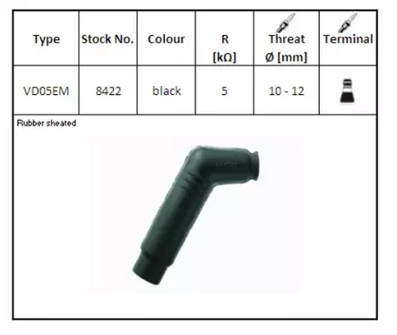 NGK spark plug cover VD05EM - Yleisosat - Tulpanhatut - 109741 - 1