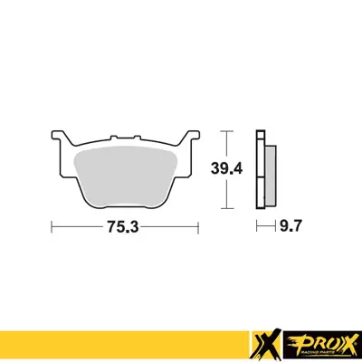 ProX Jarrupalasarja Taakse TRX450R '04-14 - Moottoripyörän Jarrupalat - 91311 - 1