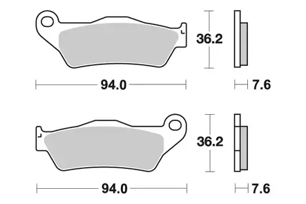 Sbs Jarrupalat Ceramic - Moottoripyörän Jarrupalat - 103961 - 1