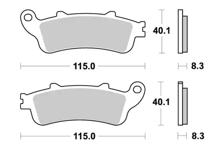 Sbs Jarrupalat Ceramic - Moottoripyörän Jarrupalat - 104351 - 1