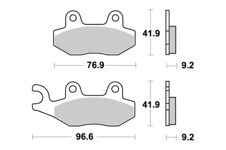 Sbs Jarrupalat Ceramic (713HF) - Moottoripyörän Jarrupalat - 105201 - 1