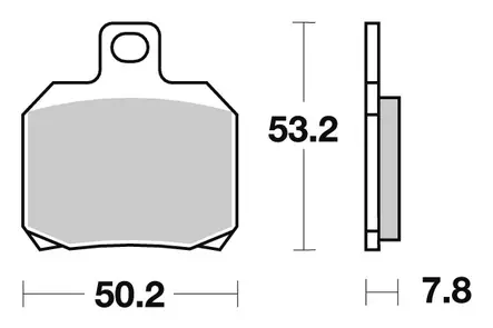 Sbs Jarrupalat HM Scooter - Moottoripyörän Jarrupalat - 105211 - 1