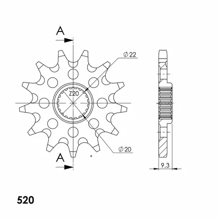 Supersprox Eturatas KA KX250F z14 - Moottoripyörän Eturattaat - 101901 - 1