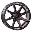 Barzetta ATV Satin Black With Red Stripe 7x16 Jako: 4x115 ET: 10 vanne - Mönkijän Vanteet - 2531 - 1