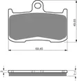 GOLDFREN Jarrupalat 207 Ceramic carbon AD - Moottoripyörän Jarrupalat - 87551 - 1