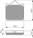 GOLDFREN Jarrupalat 304 Ceramic Carbon S3 - Moottoripyörän Jarrupalat - 88391 - 1