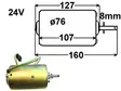 LÄM.MOOT. 24V 1X8MM/ 76MM - Yleisosat ja tarvikkeet - 19691 - 1