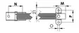 Luukkujousi SS260mm B - Veneen Luukut & lokerot - 68971 - 1