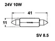 POLTTIMO 24V 10W 11X41MM - Yleisosat ja tarvikkeet - 67811 - 1