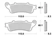 Sbs Jarrupalat Ceramic - Moottoripyörän Jarrupalat - 104351 - 1