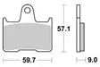 Sbs Jarrupalat Sintered Taakse - Moottoripyörän Jarrupalat - 104931 - 1