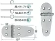 SS Sarana 107x39 mm - Veneen Saranat - 68151 - 1