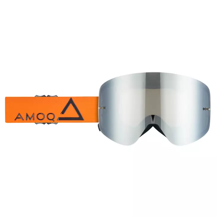 AMOQ Vision Magnetic Crossilasit Orange-Black - Silver Mirror - ATV Ajolasit - 85002 - 1