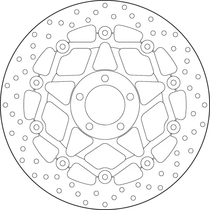 Brembo Serie Oro jarrulevy kelluva - Moottoripyörän Jarrulevyt - 102192 - 1