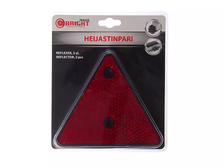 C-BRIGHT HEIJASTINPARI KOLMIO PUNAINEN - Yleisosat ja tarvikkeet - 75352 - 1