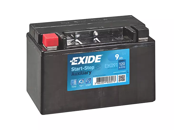 EXIDE START-STOP AUXILIARY 9AH 150X90X105 +/- 120A - Yleisosat ja tarvikkeet - 45742 - 1