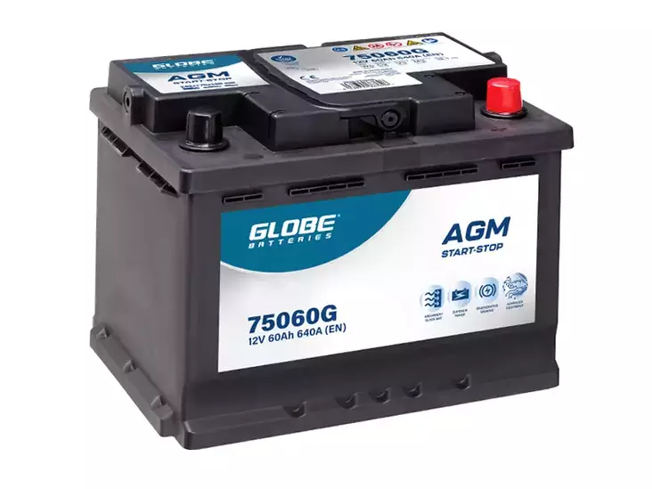 GLOBE AGM 60AH 243X175X190 -/+ 640A EN - Yleisosat ja tarvikkeet - 46722 - 1