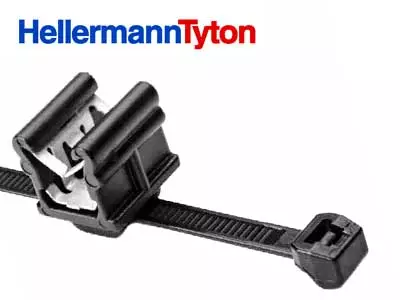 HELLERMAN NIPPUSIDE REUNAKIINNITYKSELLÄ 100KPL 150X4,6 MUSTA - Yleisosat ja tarvikkeet - 71542 - 1