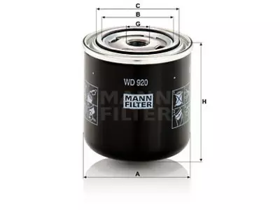 HYDRAULIIKKASUODATIN MANN - Yleisosat ja tarvikkeet - 63002 - 1