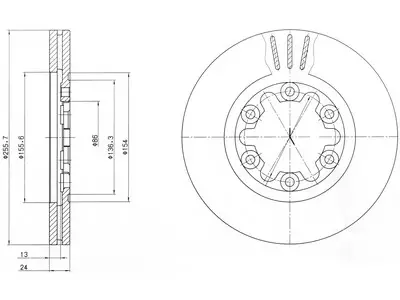 JARRULEVY DELPHI, 2 KPL / PKT, ETU, FORD RANGER - Yleisosat ja tarvikkeet - 15342 - 1