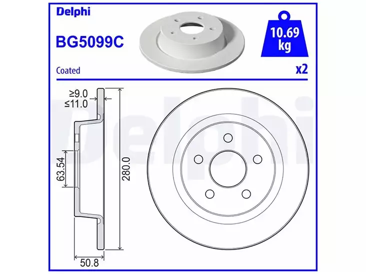 JARRULEVY DELPHI, 2 KPL/PKT, TAKA FORD - Yleisosat ja tarvikkeet - 15012 - 1
