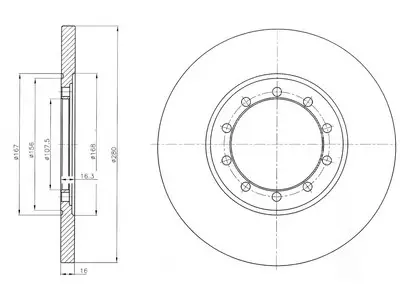 JARRULEVY DELPHI, 2 KPL / PKT, TAKA, FORD TRANSIT - Yleisosat ja tarvikkeet - 14902 - 1