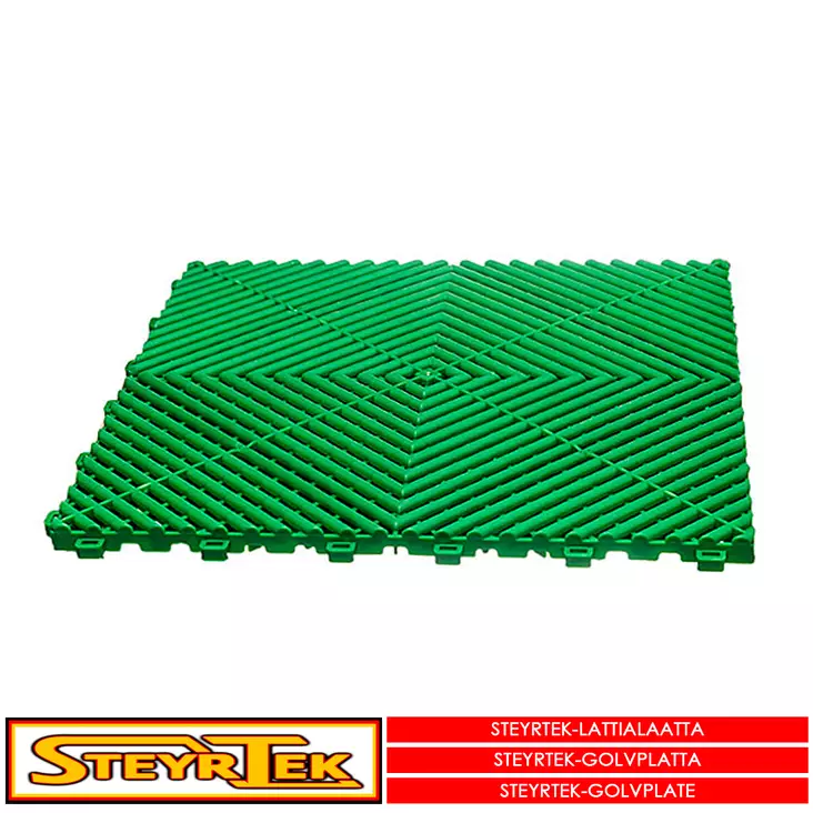 Lattialaatta, leaf green 40x40cm 4 kpl - Lattialaatat - 115062 - 1