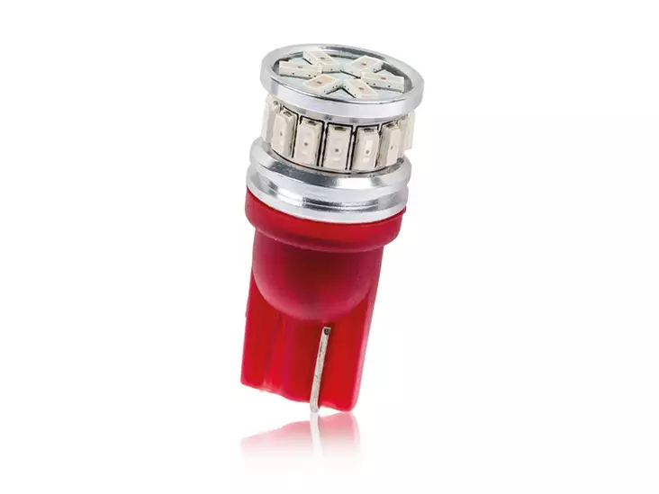 LED-POLTTIMOPARI T10 PUNAINEN AUTOLINE - Yleisosat ja tarvikkeet - 50772 - 1