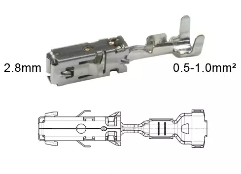 LIITIN NAARAS BDK 2,8 0,5-1.0MM2 - Yleisosat ja tarvikkeet - 44072 - 1