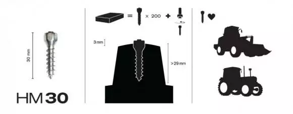 MaxiGrip Nastasarja 150pack.30mm Sis. työkalu - Mönkijän Nastat - 81112 - 1