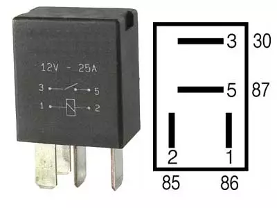 MIKRORELE 12V 20A 4-NAP. - Yleisosat ja tarvikkeet - 42532 - 1