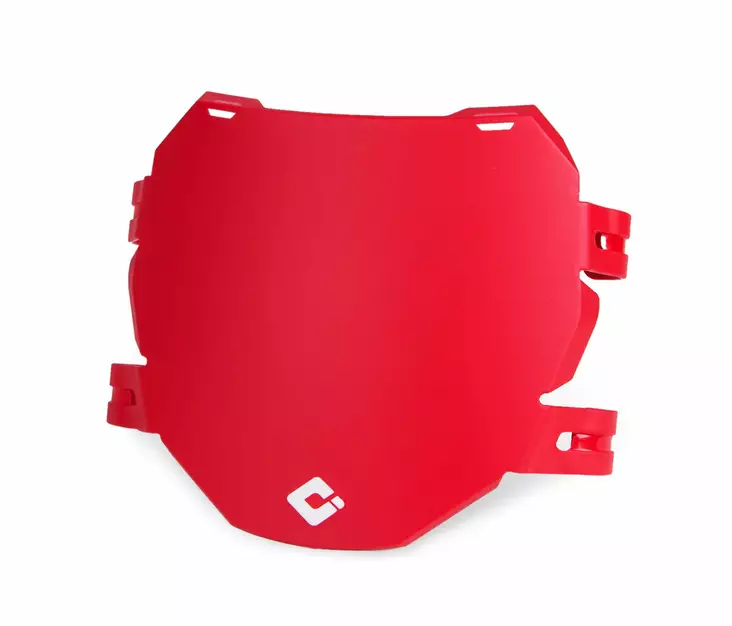 ODI DH E-MTB Number Plate for use with Triple-Crown Forks - Red - Moottoripyörän Rekisterikilvet - 81742 - 1