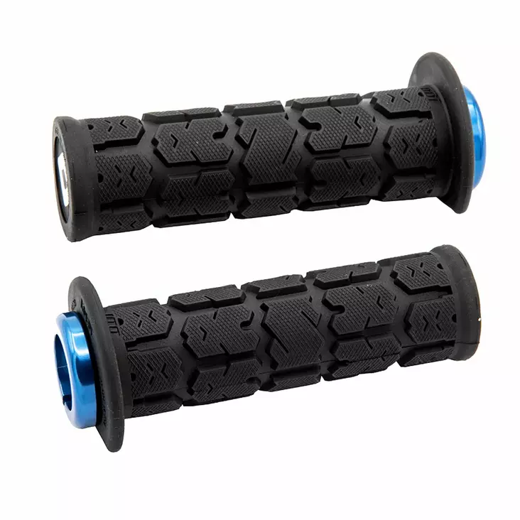 ODI (Single-Clamp) GRIPS ROGUE ATV/PWC - V2.1 L/O 125mm ¾ Flg Black w/Blue Clamp - Moottoripyörän Ohjaus & hallinta - 81312 - 1