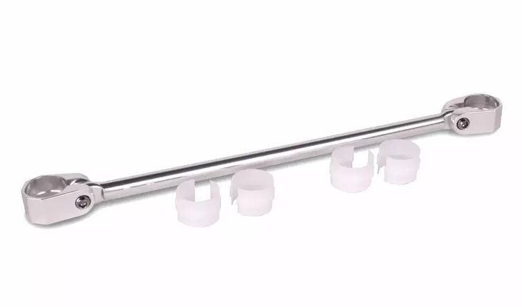 ODI V-TWIN Crossbar with Clamps - Silver - Moottoripyörän Ohjaustangot - 80862 - 1