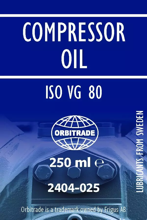 Orbitrade Compressor oil ISO VG 80 250ml - Veneöljyt & polttoaineen lisäaineet - 110502 - 1