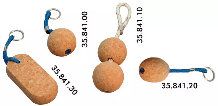 Osculati korkkipallo avaimenperä 2x50mm - Veneen Tarvikkeet - 92762 - 1